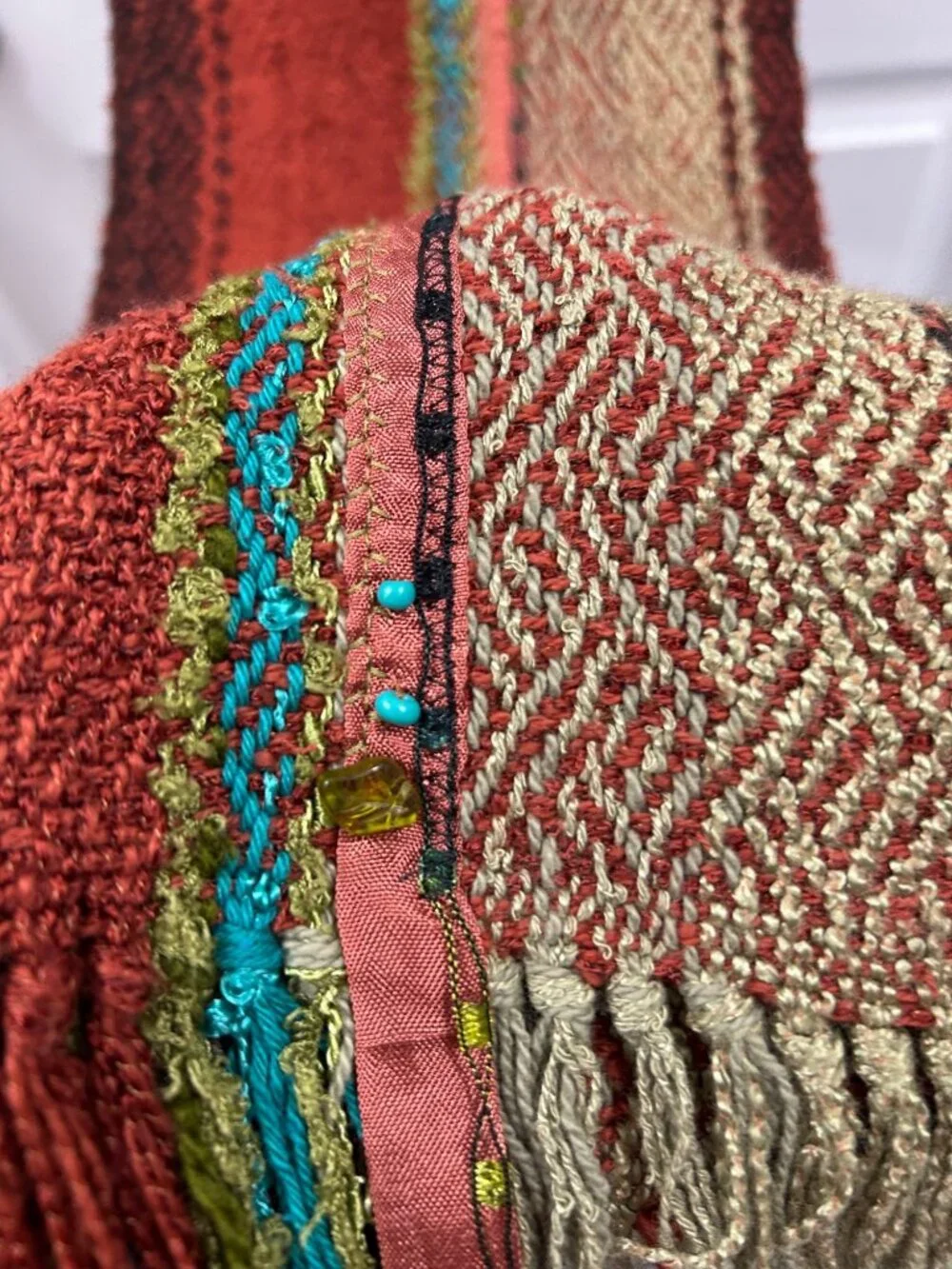 Judi Gaston Hand-Woven Scarf ~ Wearable Art